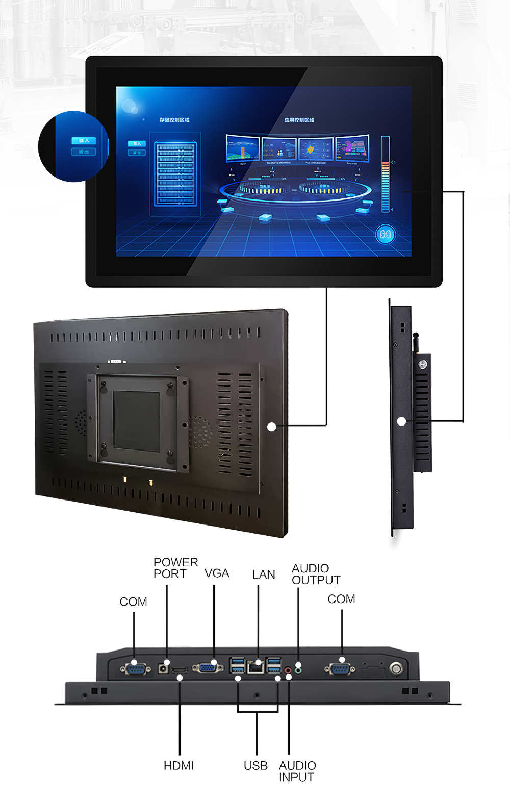 17 inch Industrial PC Panel(图3)