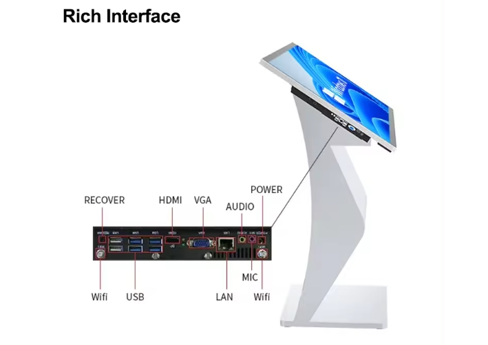 Empower Your Customers: LCD Display Self-Service Inquiry Touch Screen Kiosk - Seamless Information Access for All!(图3)