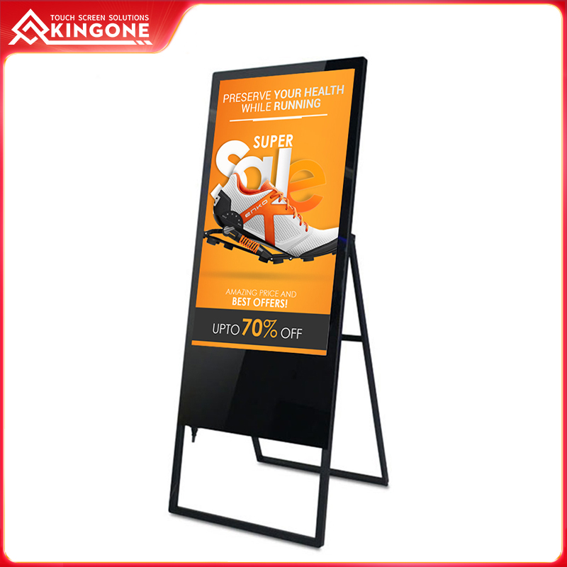 Indoor portable display kiosk advertisin