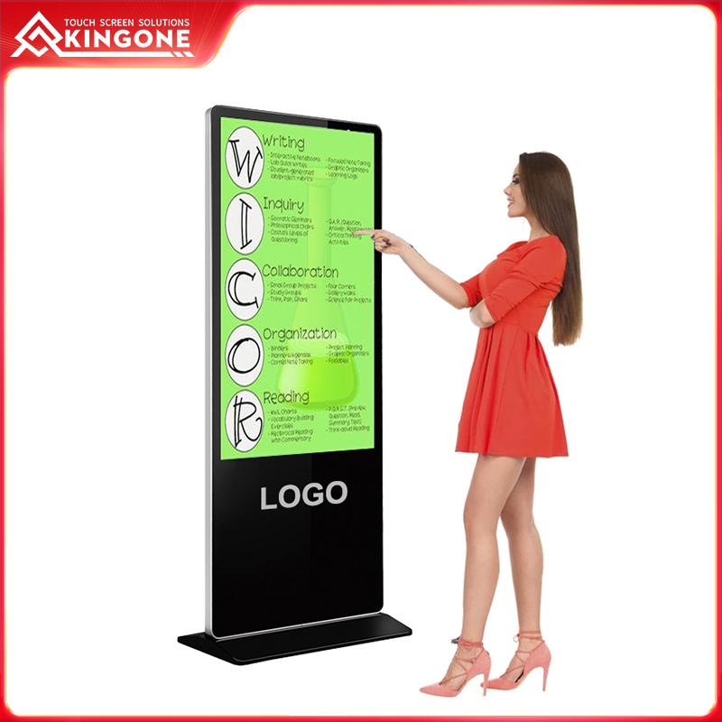 Standing LCD screen digital signage stor